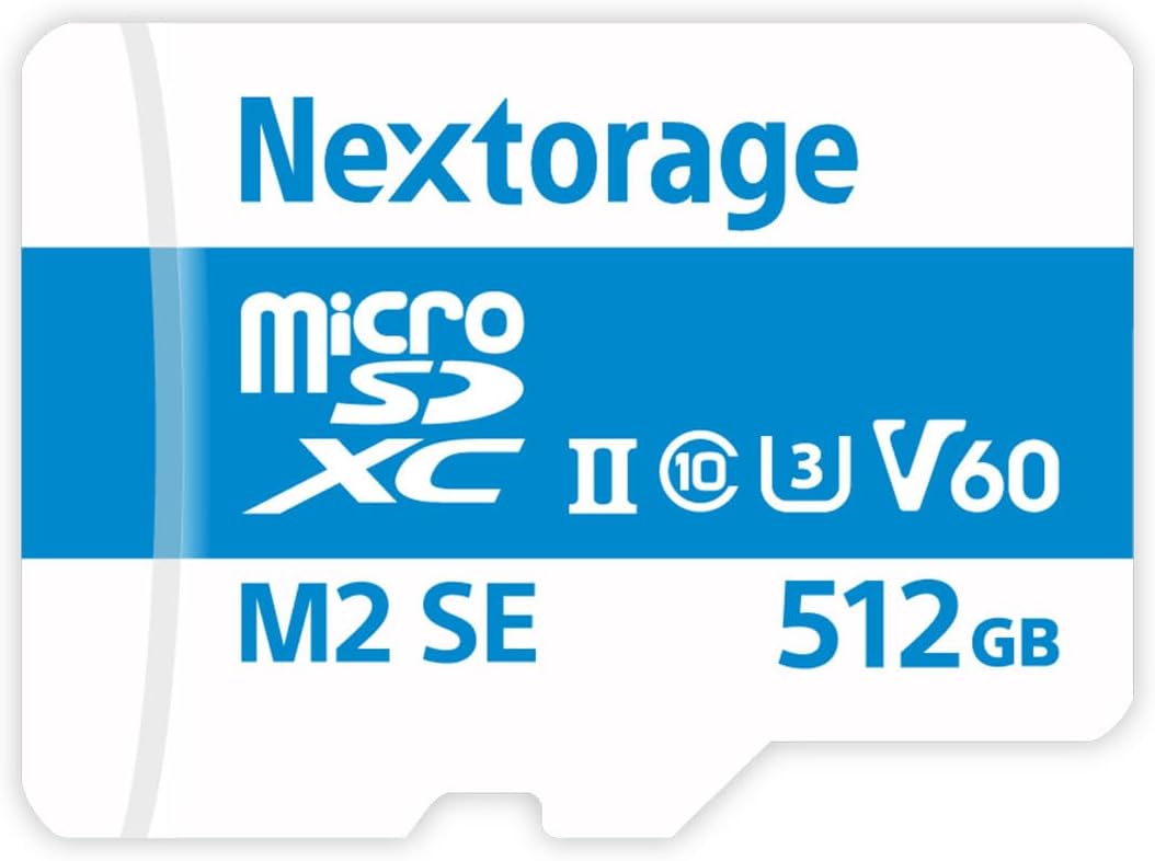 Nextorage UHS-II Micro SD Card 512GB with High Speed Performance