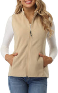 Fuinloth Women's Fleece Vest - Cozy Sleeveless Classic Fit