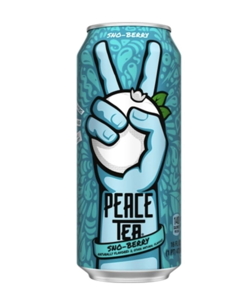 Refreshing Razzleberry Peace Tea, 16 Fl Oz, 24 Count Cans