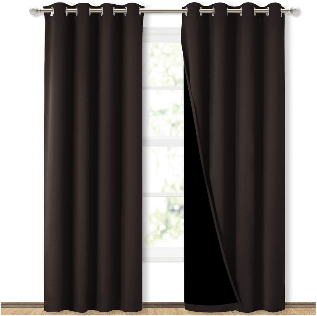 NICETOWN High End Thermal Curtains for Full Blackout Effect