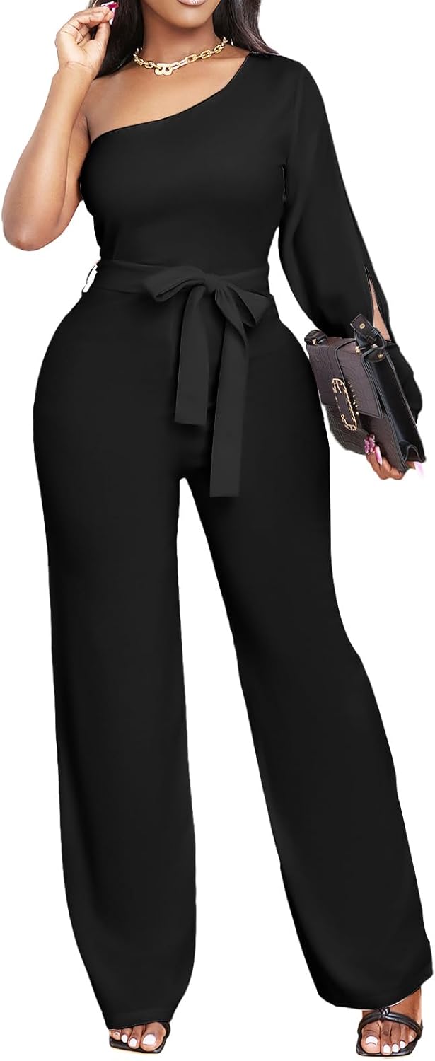 Elegant Long Straight Pants Jumpsuit for Women by sexycherry