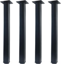 Adjustable Metal Desk Legs for Office Furniture - Set of 4