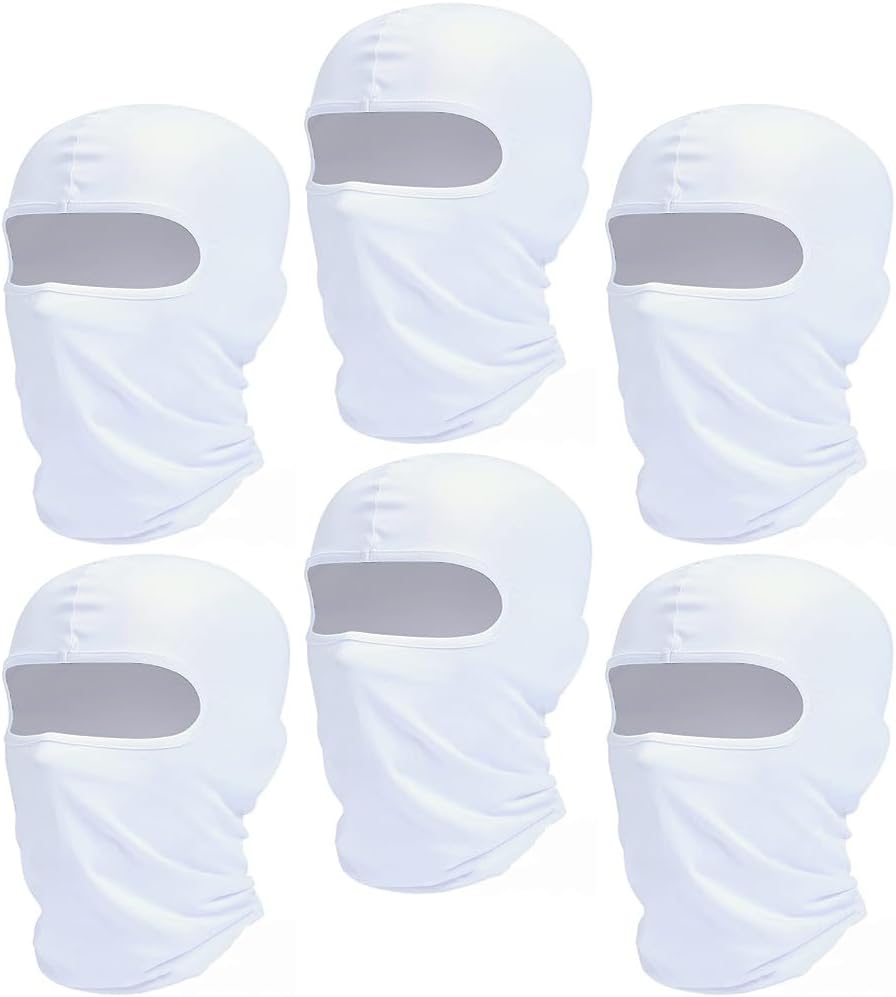 UV Protection Ski Mask Bandana 6-Pack Set by Fanjin