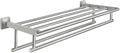 Alise Towel Rack 28 in Brushed Nickel - Double Bar Wall Mount