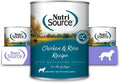 NutriSource Chicken & Rice Recipe Wet Dog Food - Gut Health Focus