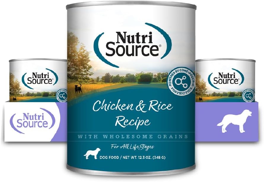 NutriSource Chicken & Rice Recipe Premium Wet Dog Food 12.3 Ounce