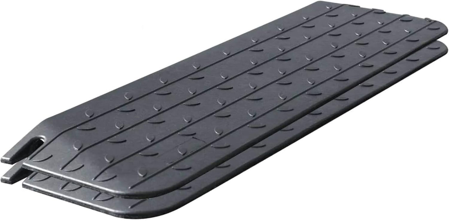 Rubber Wheelchair Threshold Ramp with Non-Slip Surface Options