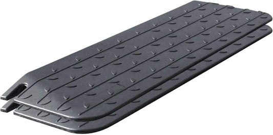 Rubber Wheelchair Threshold Ramp with Non-Slip Surface Options