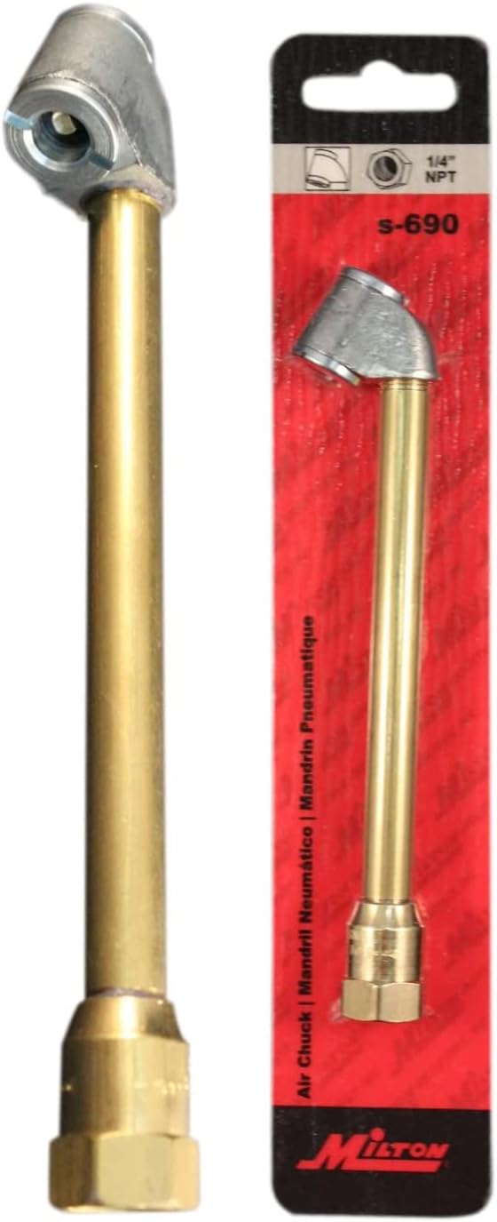 Milton Dual-Head Tire Chuck Set - Effortless Inflation!