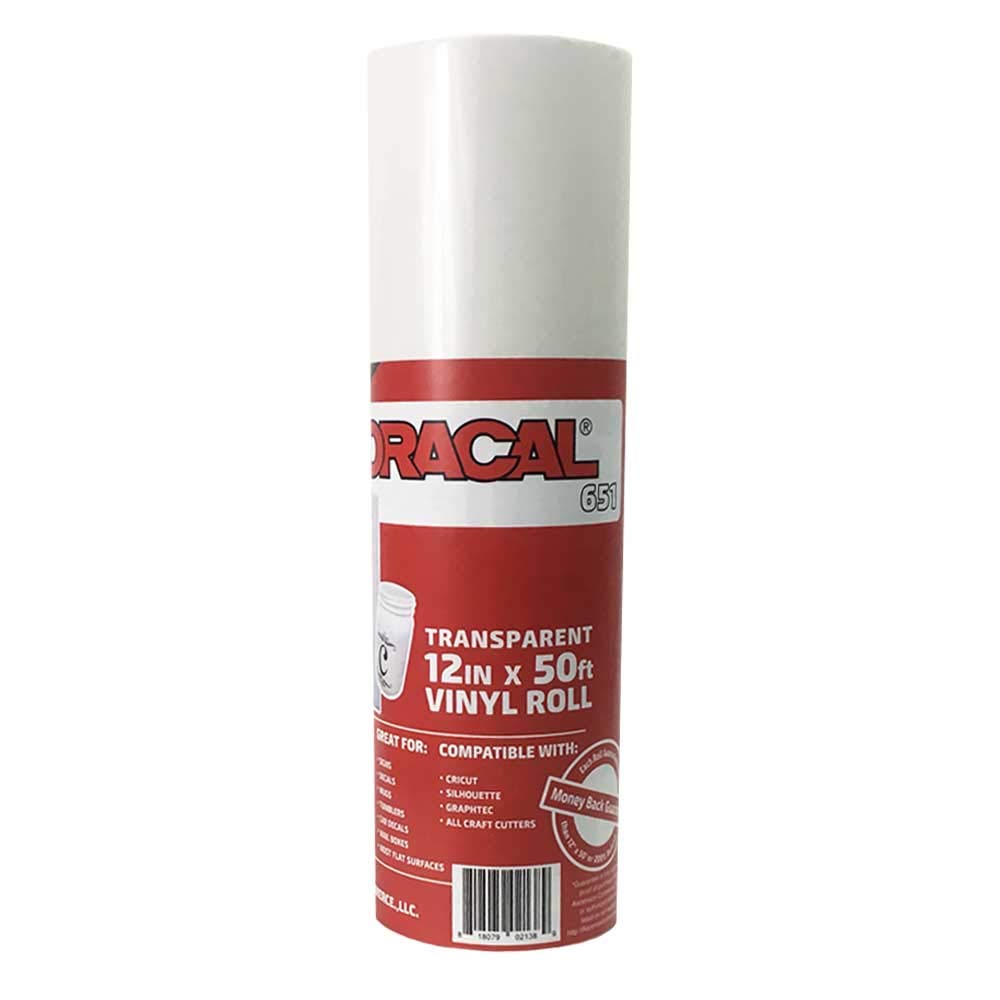 Oracal 651 Transparent Adhesive Craft Vinyl Roll for Cutters