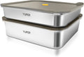 YUPER Stainless Steel Food Containers 2-Pack - Large Meal Prep Set