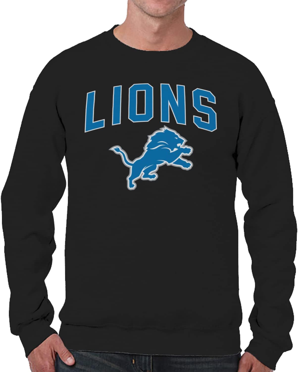 Detroit Lions NFL Home Team Crew Sweatshirt for Men & Women