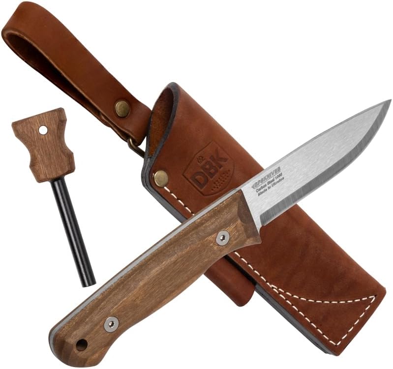 Bushmate 2.0 Bushcraft Knife - Fixed-Blade Carbon Steel Knife