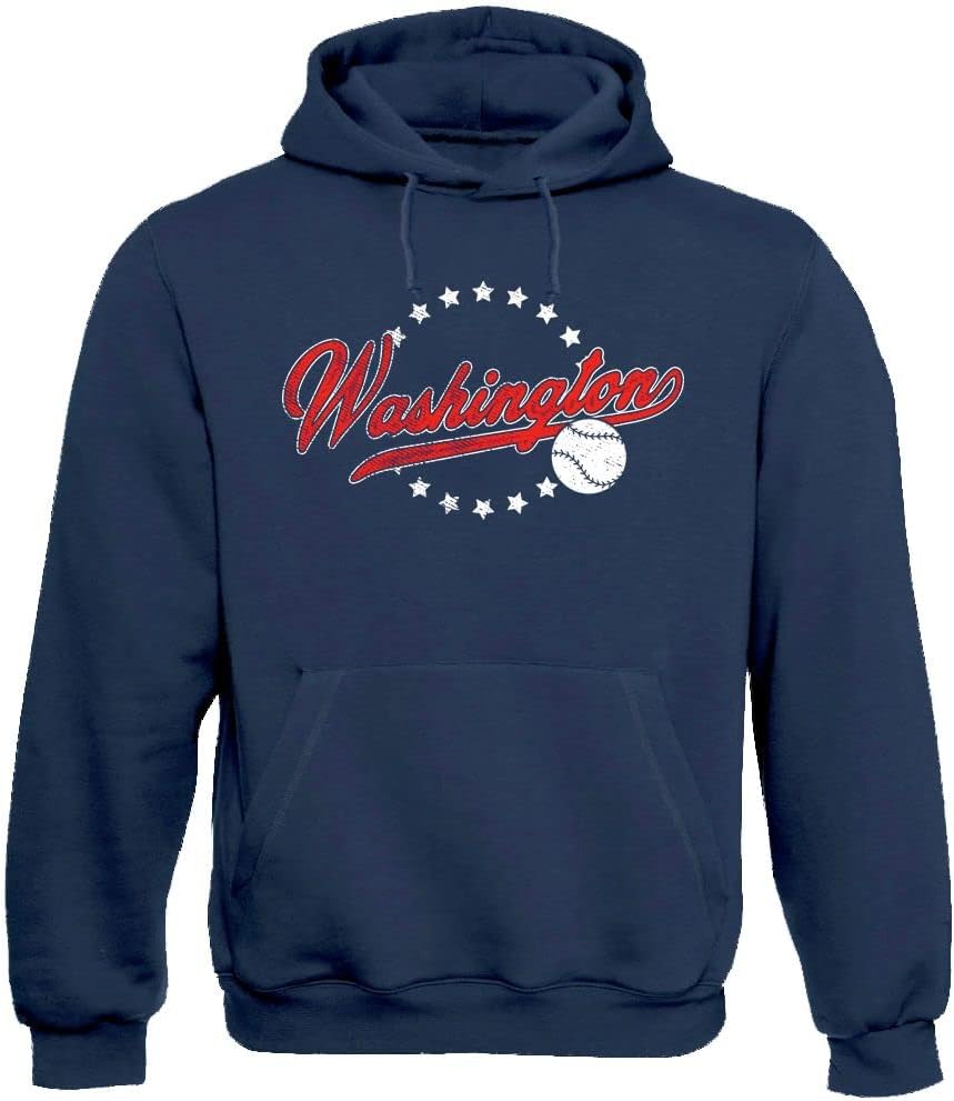 Xtreme Apparrel Team Vintage Style Men's Hoodie for Baseball Fans