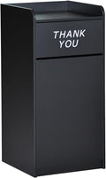 Commercial-Grade Trash Receptacle with Tray Top for Restaurants