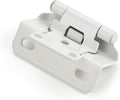 Semi-Overlay 1/2 in Self-Closing Cabinet Hinges 50 Pack - Quiet Fit