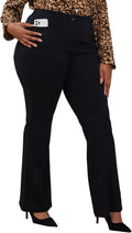 Wrinkle-Free Stretch Dress Pants Plus Size for Women (Style YS4Y)