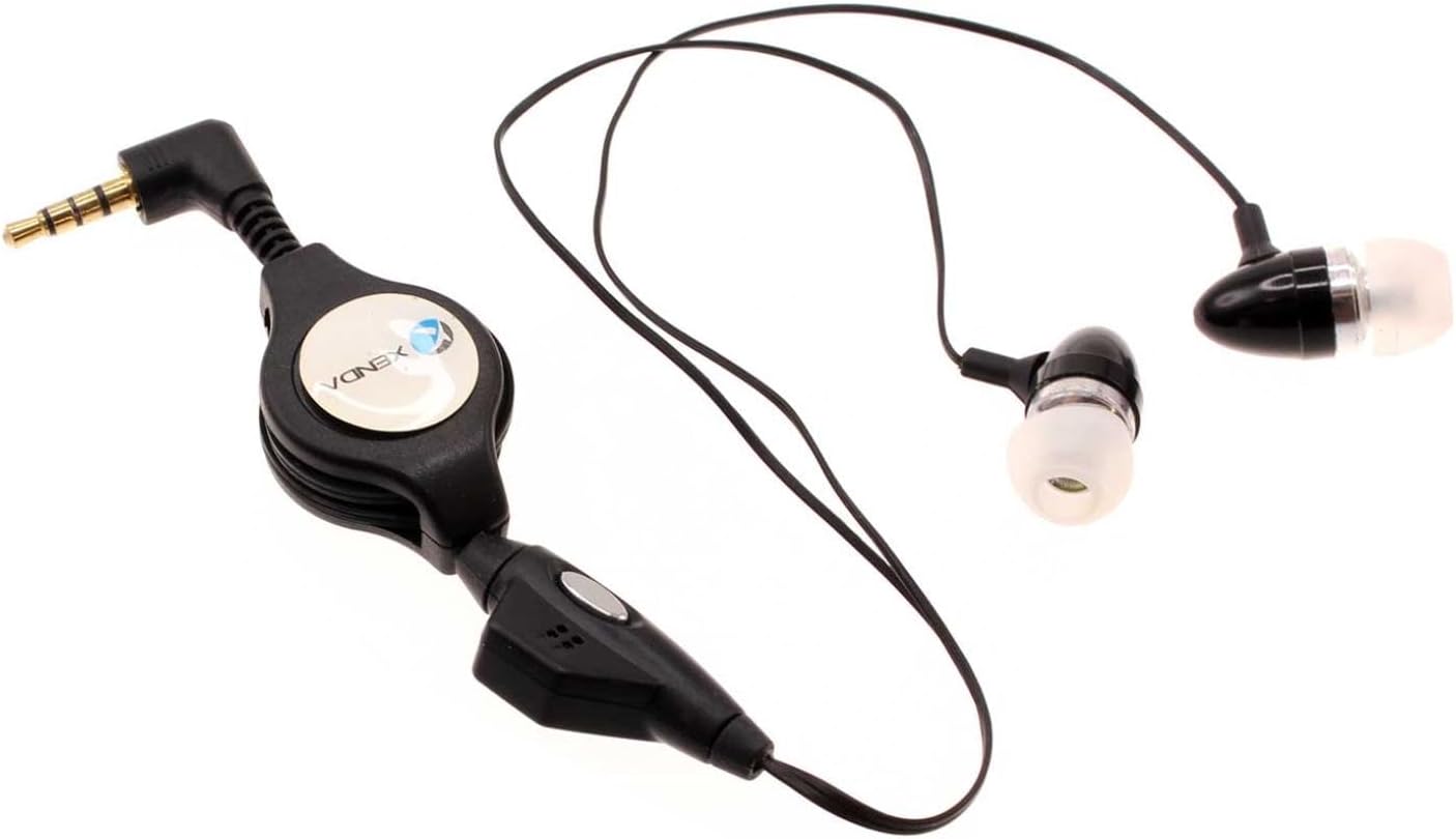 Selna Retractable Earphones for Lenovo Tab - Handsfree Mic 3.5mm