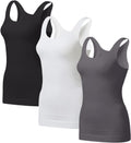 Women's Tummy Control Shapewear Tank Tops - Seamless Long-Length Fit