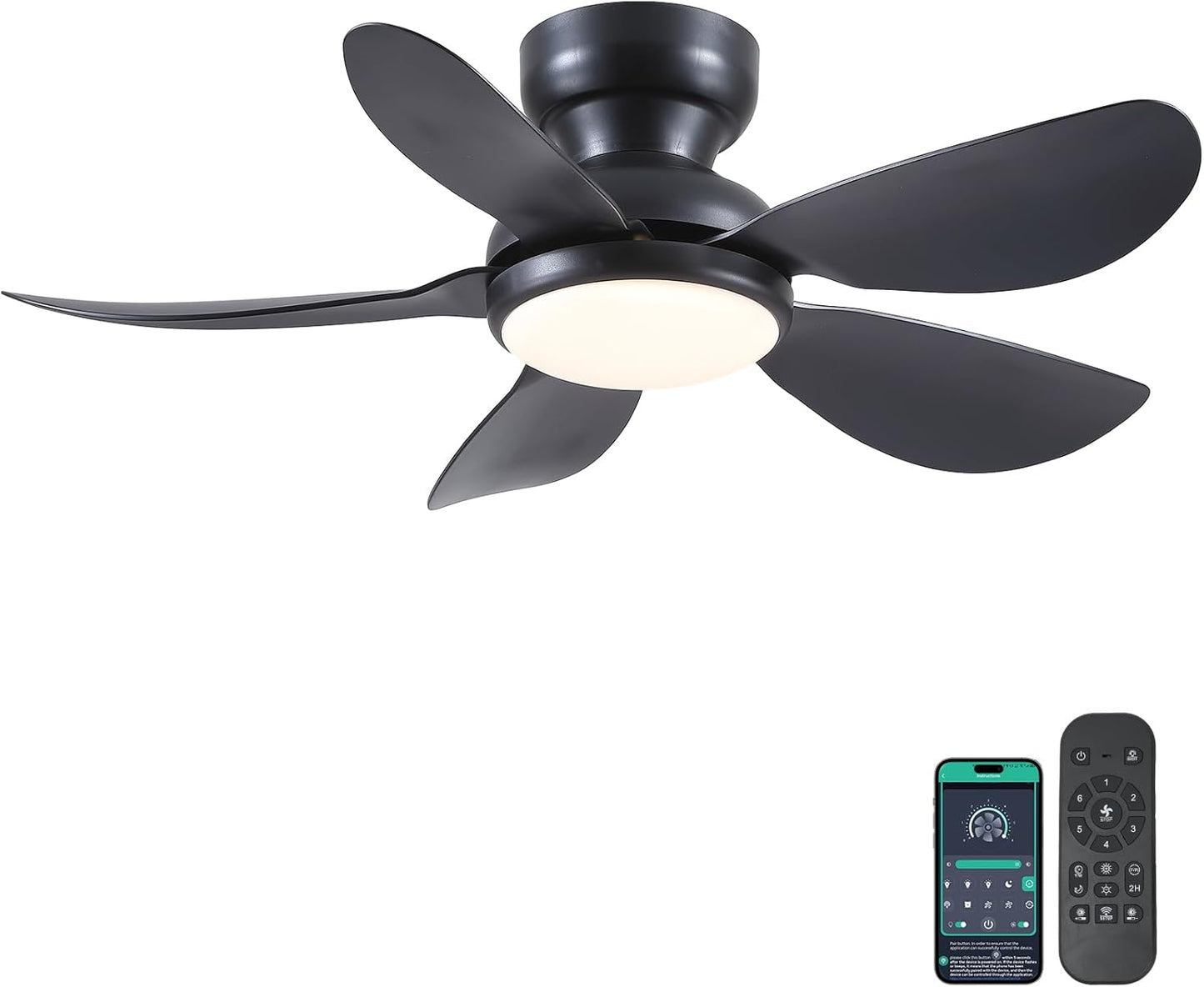 36 Inch Modern Ceiling Fan with Lights for Stylish Spaces