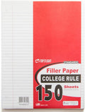 Top Flight Filler Paper 10.5 x 8 in College Rule - 150 Sheets