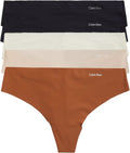 Calvin Klein womens Invisibles Seamless Thong Panties 5 Pack
