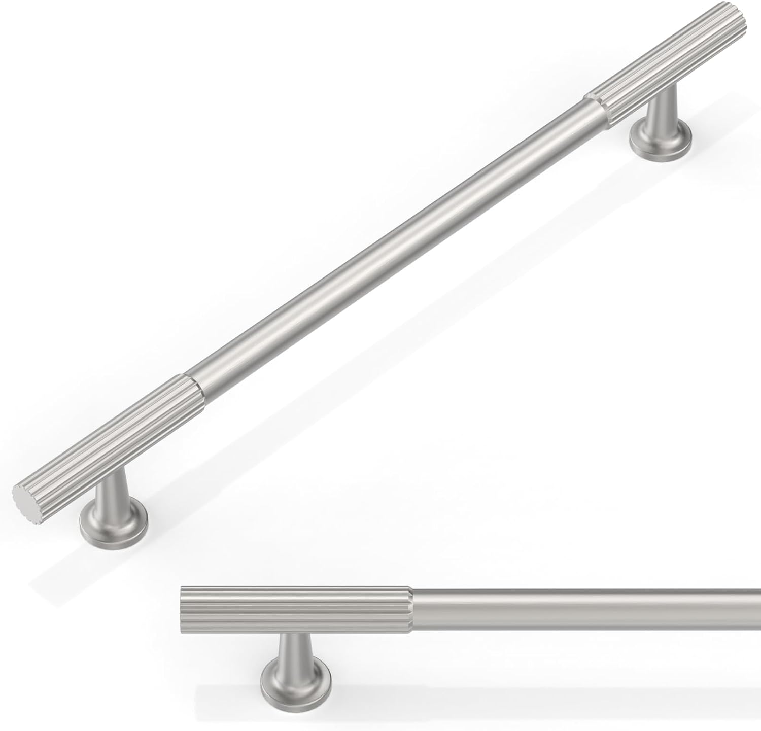 10 Pack Brushed Satin Nickel Cabinet Pulls for Kitchen Drawers