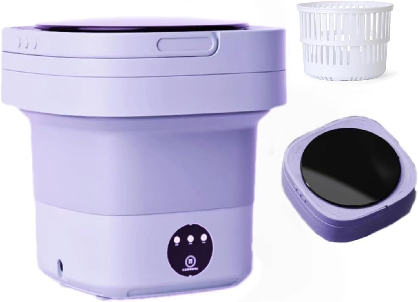 Compact 8L Foldable Mini Washer for Travel & Small Spaces