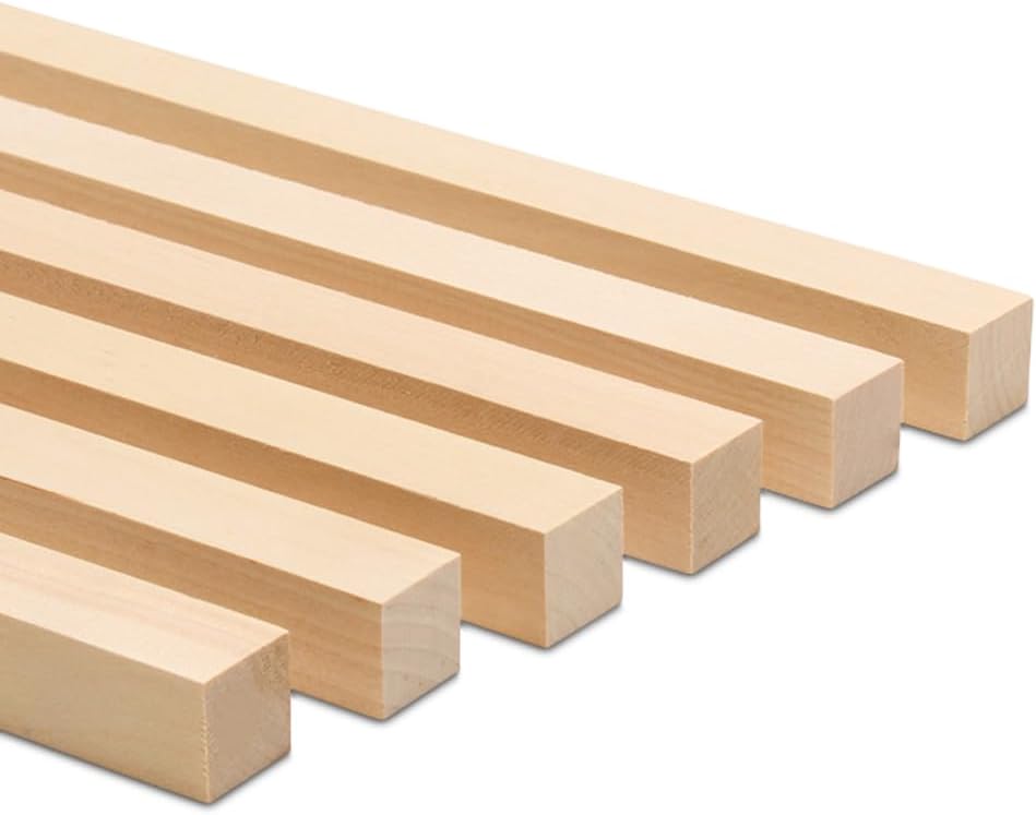 DIY Wooden Square Dowel Rods for Crafts and Model Making