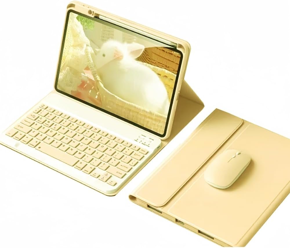 Detachable Cute Color Keyboard Case Mouse for iPad A16 11th Gen