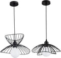 Retro Black Pendant Light Over Kitchen Island - Adjustable Modern