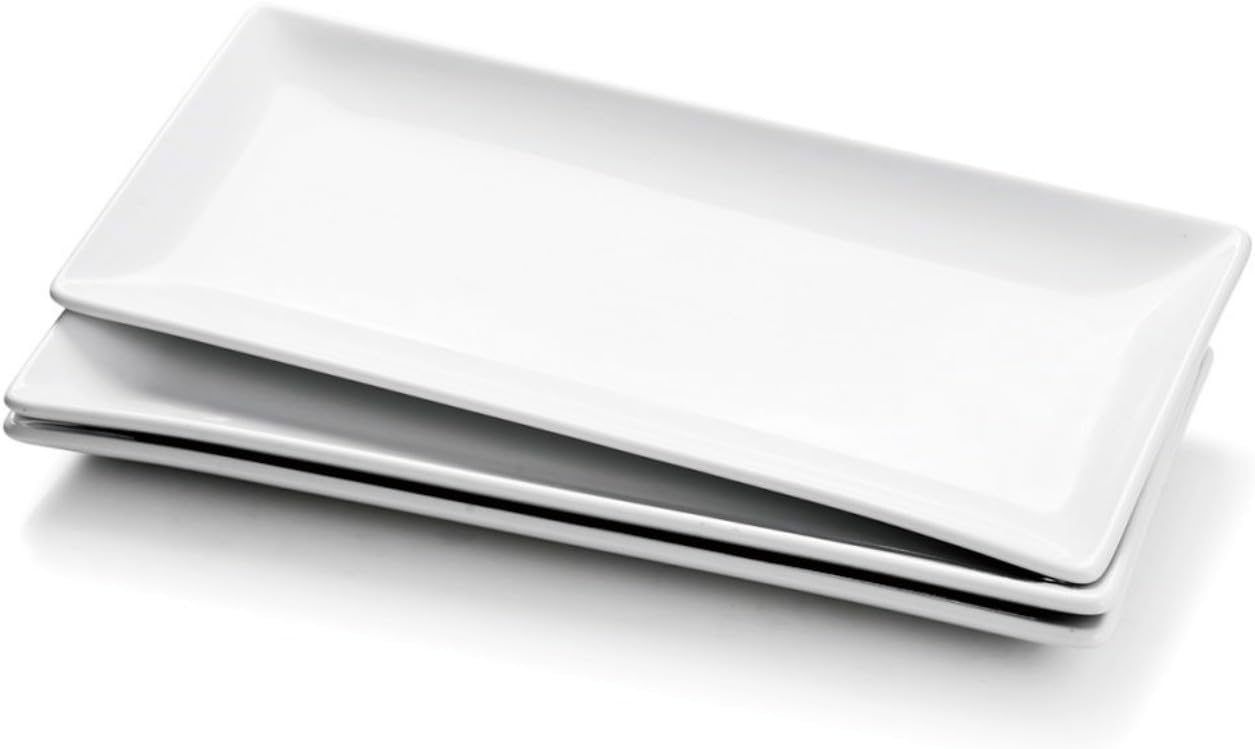 Miicol Porcelain Serving Platters Set of 3 for Any Occasion