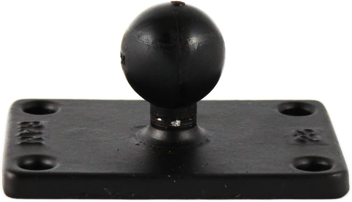 RAM Mounts 2in X 3in Rectangle Base with 1in Ball for Versatile Use