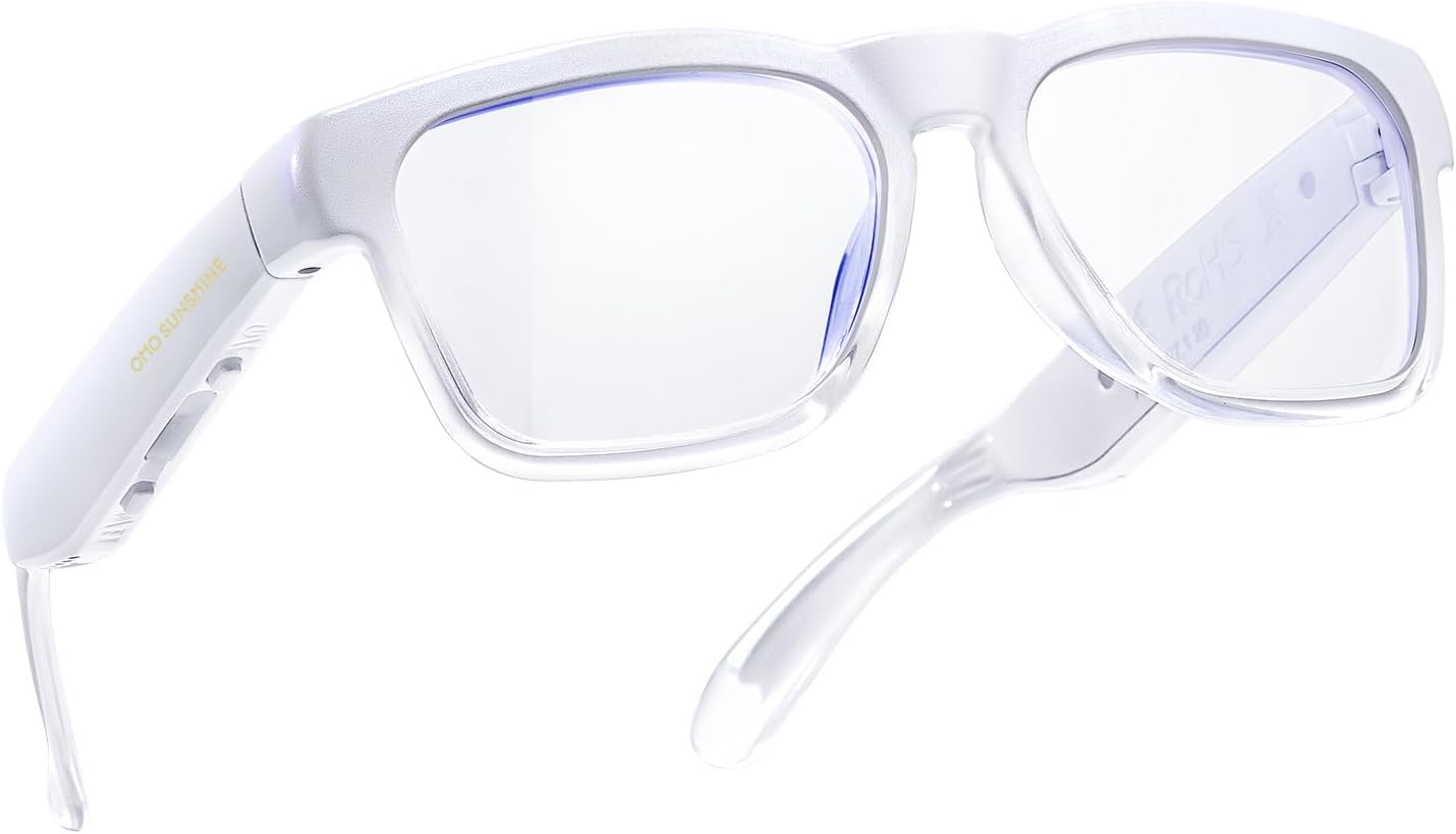 OhO Smart Glasses with Bluetooth Speaker for Music and Safety