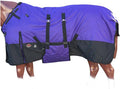 72 in Purple 1200D Winter Waterproof Horse Turnout Blanket - Belly