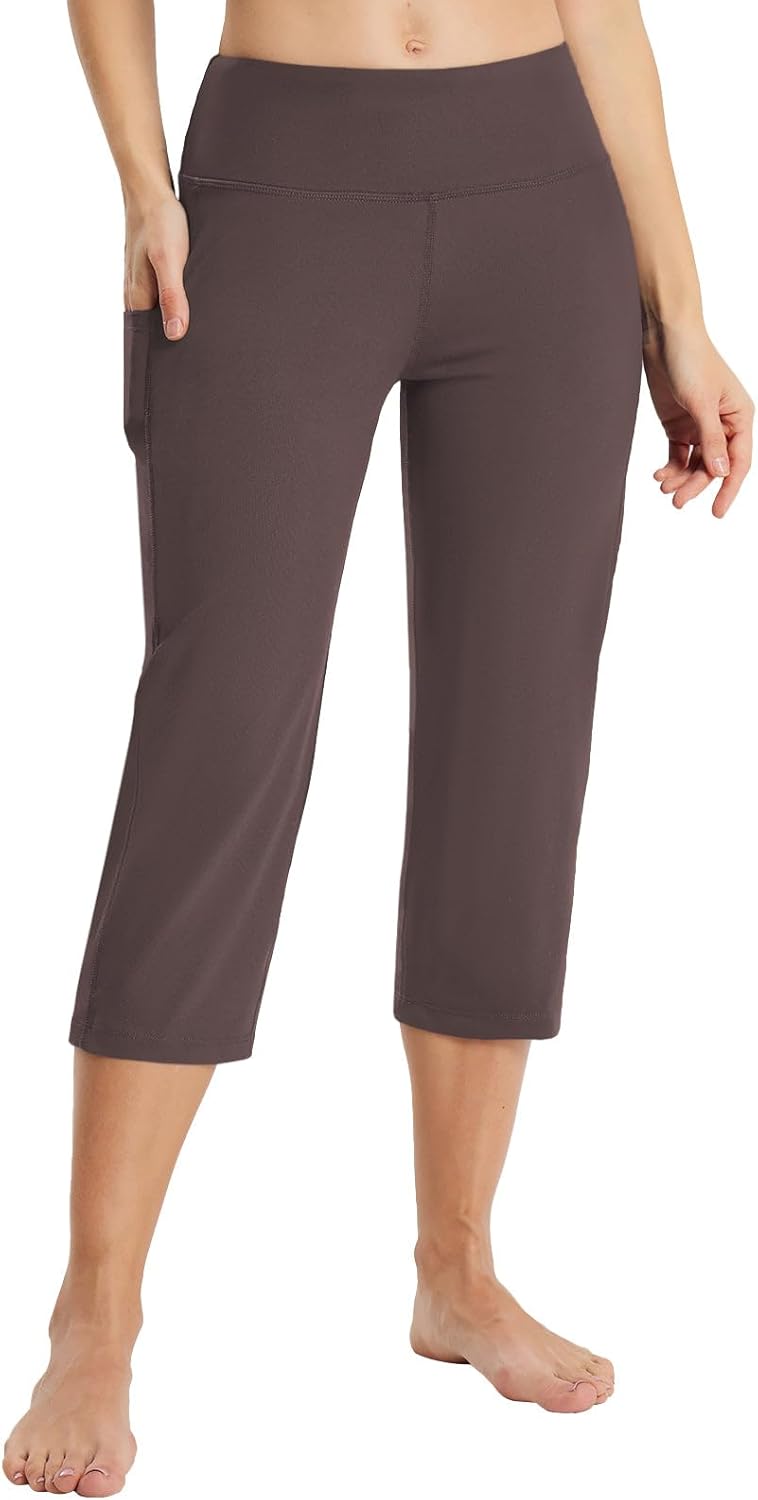 Baleaf Womens Yoga Capri Pants for Comfort and Style