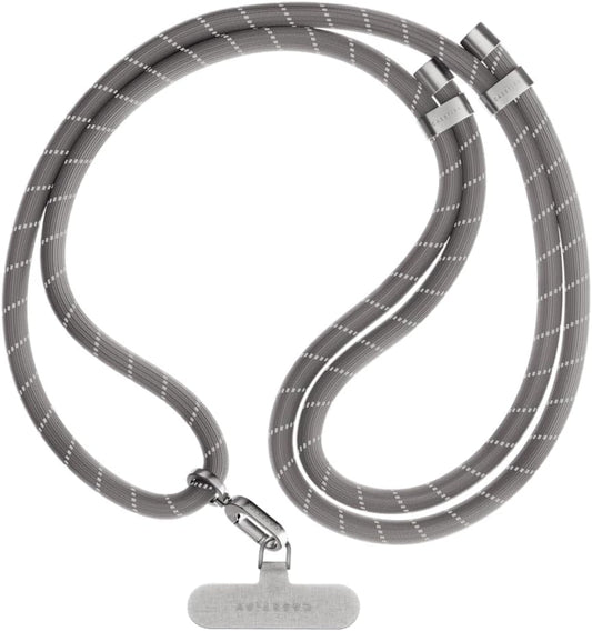 CASETiFY 8mm Rope Cross Body Strap - Hands-Free Charcoal Style