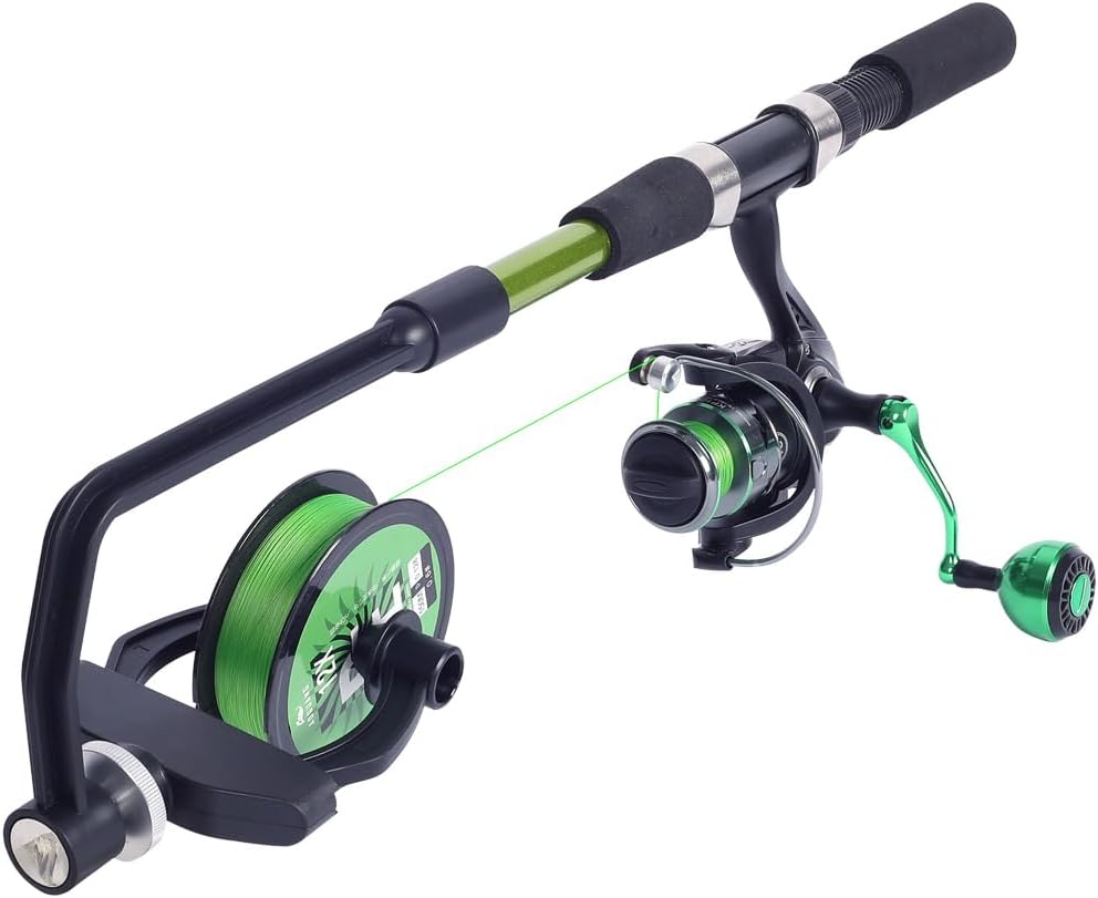 KULPORT Fishing Line Spooler - No Twist! Spin & Cast Like a Pro!