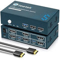 Steetek USB 3.0 Displayport KVM Switch Dual Monitor - 4K@60Hz Dual-PC