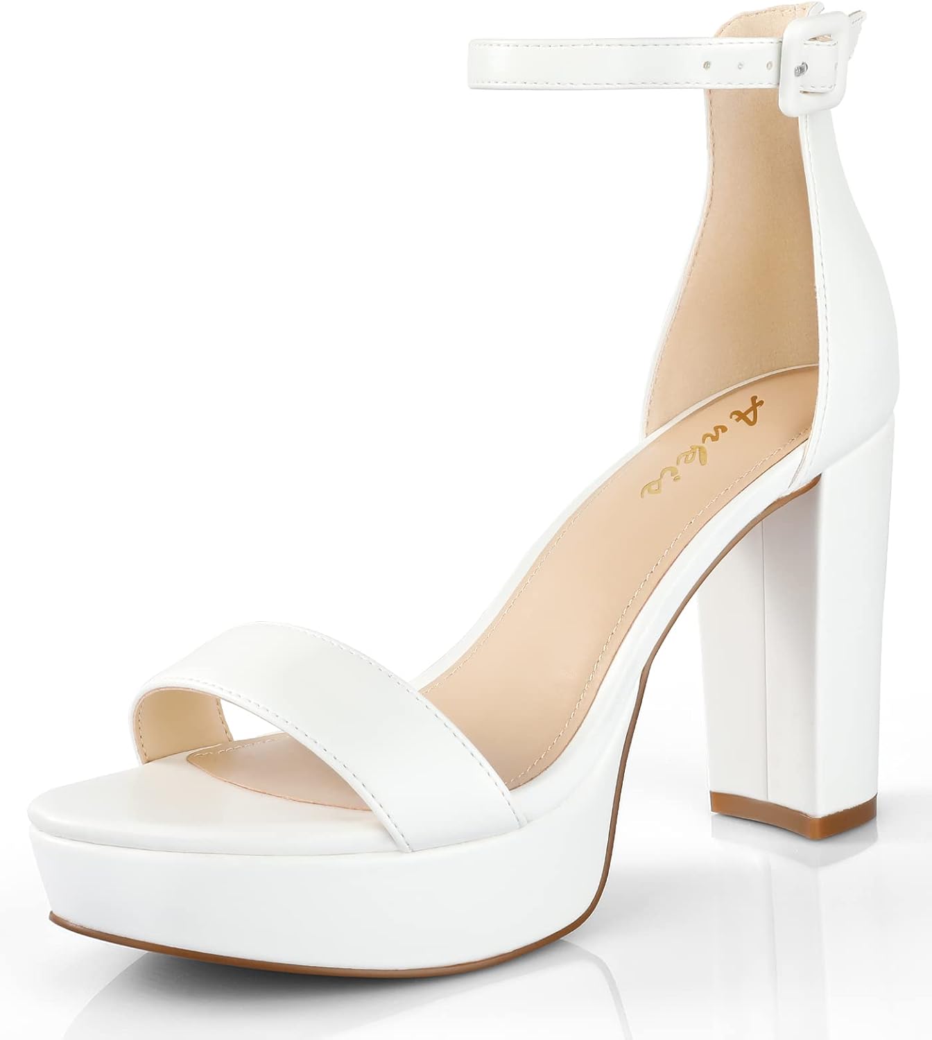 Chunky Platform Heels for Women - Stylish 4 Inch Block Sandals