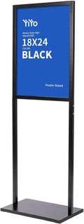 YIYO Sign holder floor stand double sided 18x24 - Heavy Duty Pedestal
