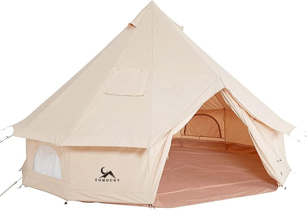 Canvas Bell Tent with Stove Jack for Ultimate Glamping