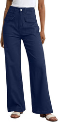 Dokotoo Womens Cargo Pants High Waist Wide Leg - Comfortable Fit