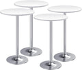 Round Bar Height Bistro Table 23.8 in Top, 39.5 in High - Obsidian