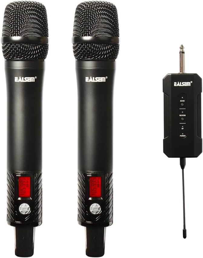 Dynamic Dual Channel Wireless Microphone Set for Pro Sound