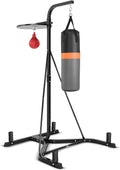 2-in-1 Punching Bag Stand for Adults - Freestanding Heavy & Speed Bag
