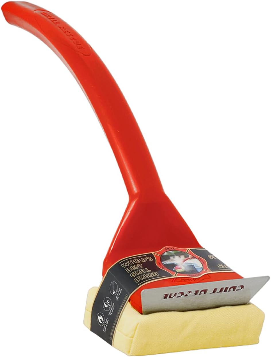 Grill Rescue Griddle Brush for Safe, Heavy-Duty Cleaning