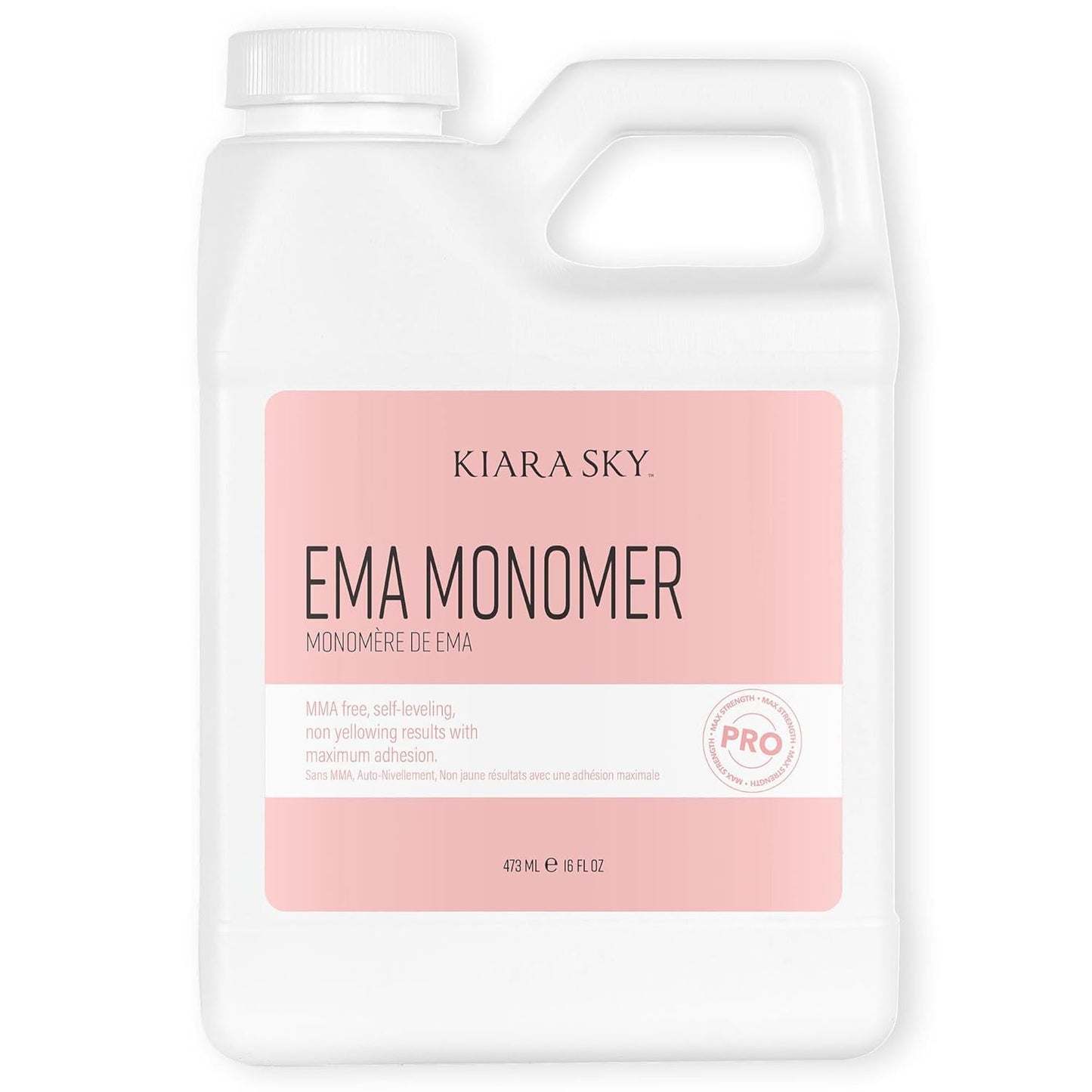 Kiara Sky EMA Monomer - Professional Acrylic Nail Liquid 16 Fl Oz