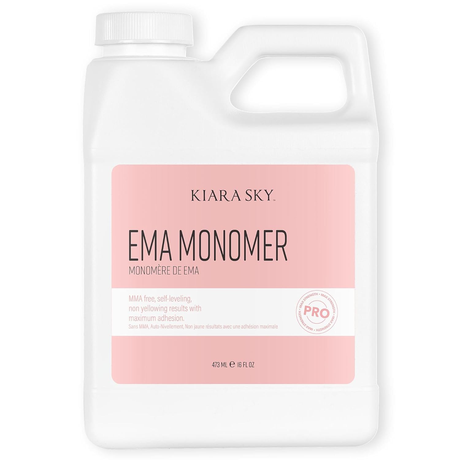 Kiara Sky EMA Monomer - Professional Acrylic Nail Liquid 16 Fl Oz