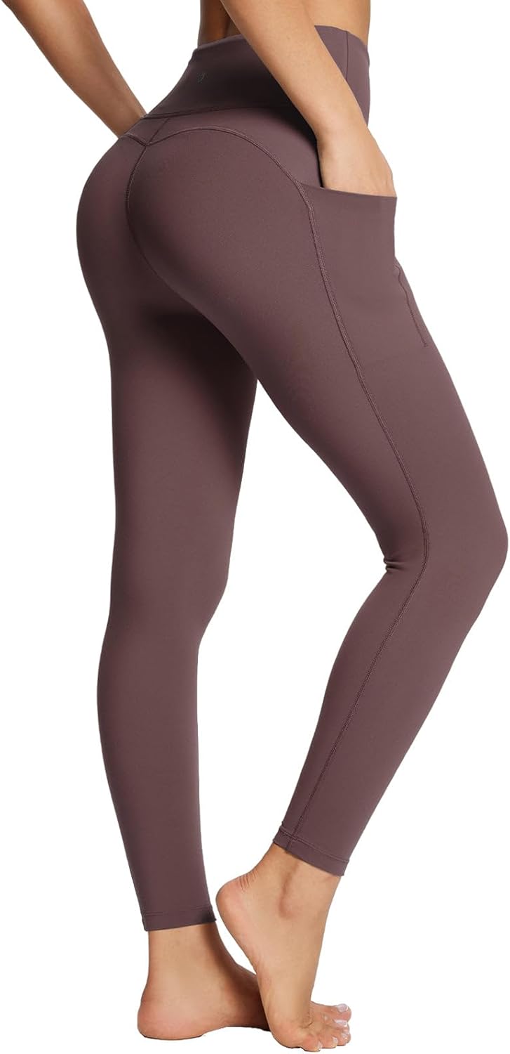 Baleaf Women's High Waisted Leggings with Pockets for Comfort